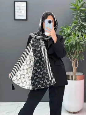 شال نخی طرح گوچی