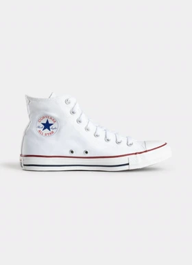 کفش اسپرت کتانی ال استار اصل ساق‌دار سفید مدل کلاسیک converse all star classic