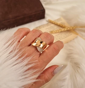 انگشتر طرح طلا ژوپینگ A32