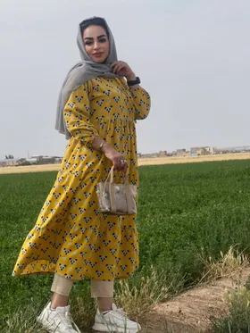 کفتان بلند گل‌گلی