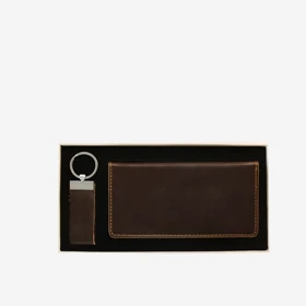 ست دو تکه چرم مدل s001 (قهوه ای)