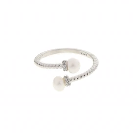 انگشتر نقره مروارید کد 451287