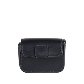 مینی کیف چرم زنانه مزون (مشکی)