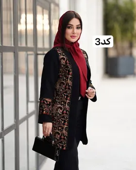 مانتو مدل کرپ مجلسی نگین دوزی کد 2704