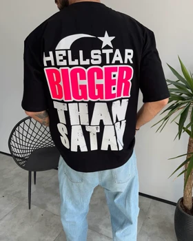 تیشرت یقه گرد HELLSTAR رنگ مشکی