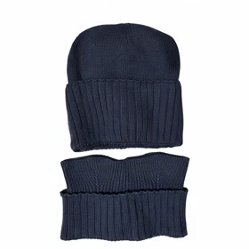 ست کلاه و گردنی مردانه وینترهارت Winterhart کد M2050016NA (سرمه ای)