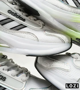 کفش کتانی مردانه و زنانه سفید سبز ADIDAS BONCE