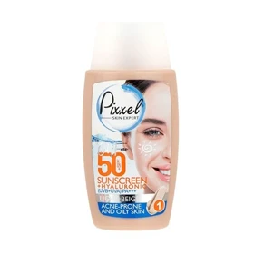 کرم ضد آفتاب SPF50 پوست چرب پیکسل رنگ لایت بژ 50 میل