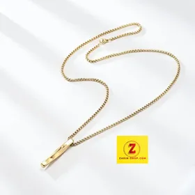 گردنبند مردانه پیچ هندسی