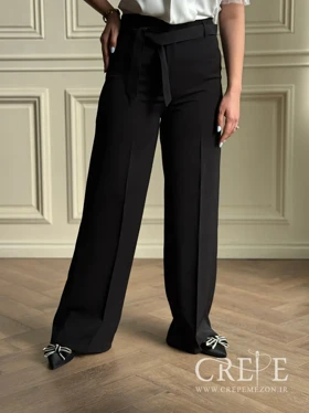 شلوار هرمس نیمبگ کمردار قد 110