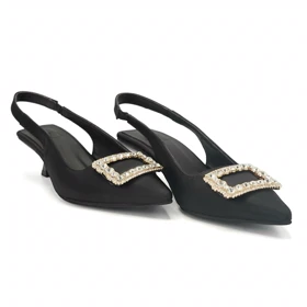 کفش مجلسی زنانه پاشنه‌دار 3 سانت مدل 400354 _ sandal valentino
