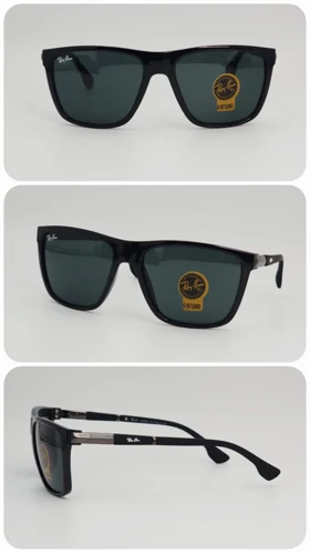 عینک آفتابی مردانه و زنانه ریبن Rayban Rb4328 ضد اشعه UV400 (فریم مشکی ، عدسی‌ها مشکی)