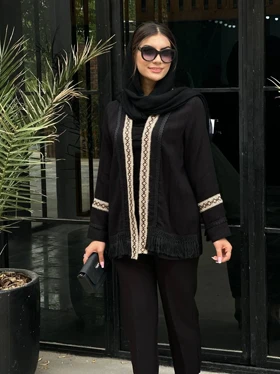 کت بامبو خرجکار کنفی ریشه دوزی