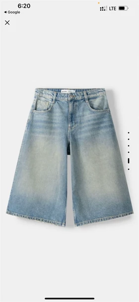 شلوارک برمودا یخی برند BERSHKA