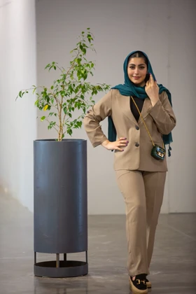 مانتو شلوار پلاس دو دکمه