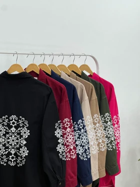 مانتو کتان کاغذی گلدوزی(ایراد دار)