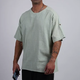 تیشرت یقه گرد لینن کد 171200