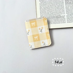 جاکارتی جیبی دخترانه و یونیسکس 2 چرم مصنوعی فانتزی 6 جای کارت ابعاد 107