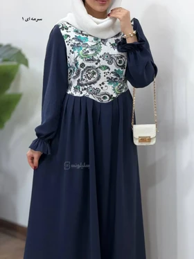 پیراهن مانتویی سوزندوزی آیسو شکوفه