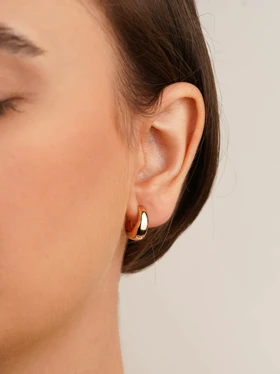 گوشواره حلقه‌ای مینیمال ژوپینگ