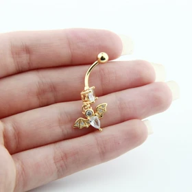 پیرسینگ ناف مدل خفاش