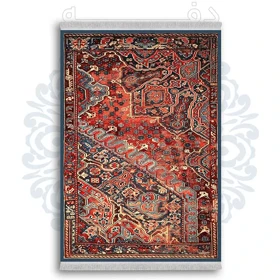 فرشینه از جنس پارچه هازان مخمل ترک طرح گلیم برند دفه کد DDGG 146