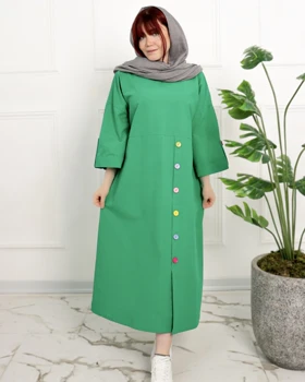 کفتان بلند دکمه رنگی زنانه 0871