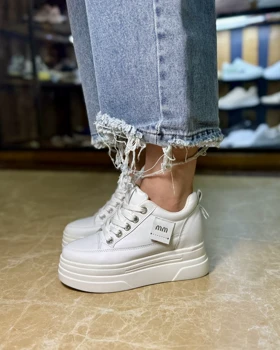 کتانی لژ مخفی زنانه 7 سانتی مدل miu miu