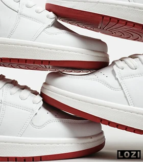 کفش کتانی مردانه سفید مشکی قرمز NIKE SB dunk Low Pro