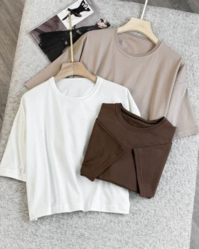 تیشرت کراپ ساده کد 29396