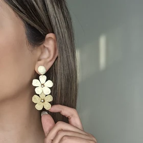 کالکشن گوشواره کنفی دست‌ساز و نخی رافیا