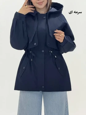 3544-بارانی آستردار آناهیتا (ایراددار)