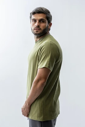 تیشرت بیسیک ژاکارد مردانه