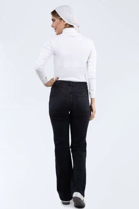 شلوار واید جین مشکی زنانه