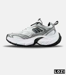 کفش کتانی مردانه سفید طوسی BALENCIAGA مدل 7655