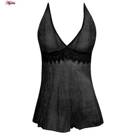 لباس خواب زنانه رنگ مشکی مدل 5244-2097