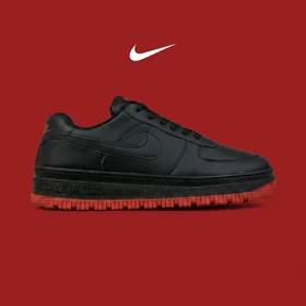 کفش مردانه و زنانه مشکی قرمز NIKE AIR FORCE مدل 8536