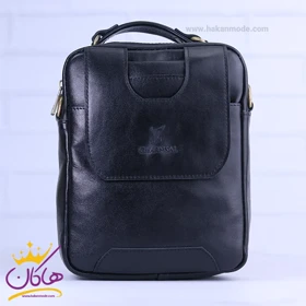 کیف دوشی چرم چرمسال کد 560 (مشکی)