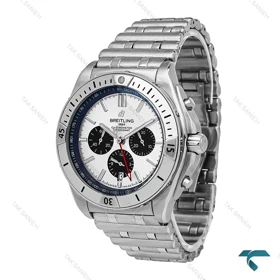 ساعت مردانه برایتلینگ Chronomat سیلور صفحه سفید پاندا Breitling-6699-G