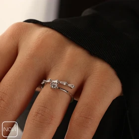 انگشتر نقره مینیمال کد 451221