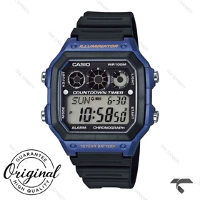 ساعت کاسیو مردانه AE-1300WH-2AV اصل آبی مشکی Casio-11953-G
