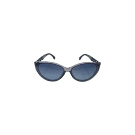 عینک آفتابی زنانه پلاریزه UV400 طرح FENDI آبی شیشه ای