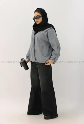 بارانی سانتانا کلاه دار کد1004762