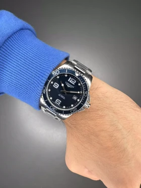 ساعت مچی لونژین اتوماتیک بند سیلور صفحه آبی Longines