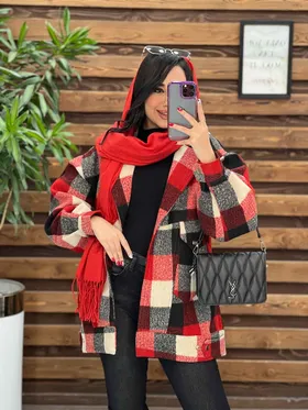 شکت چهارخونه بغل دکمه