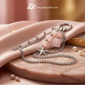 چارم سنگی رز کوارتز