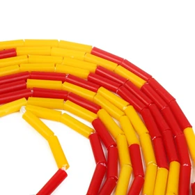 طناب ورزشی مهره ای دسته بلند تن زیب 5 متری