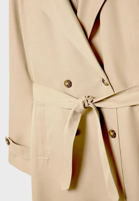 ترنچ کت بژ Stradivarius 221