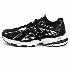 کتانی مردانه و بزرگ پا نیوبالانس مشکی سفید New BALANCE 1906