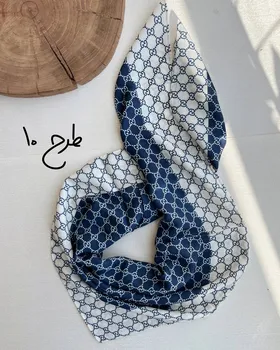 مینی اسکارف سرمه ای 4092